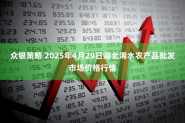 众银策略 2025年4月29日湖北浠水农产品批发市场价格行情