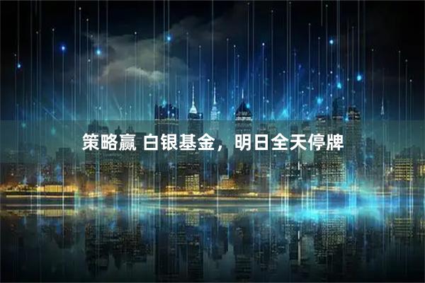 策略赢 白银基金，明日全天停牌